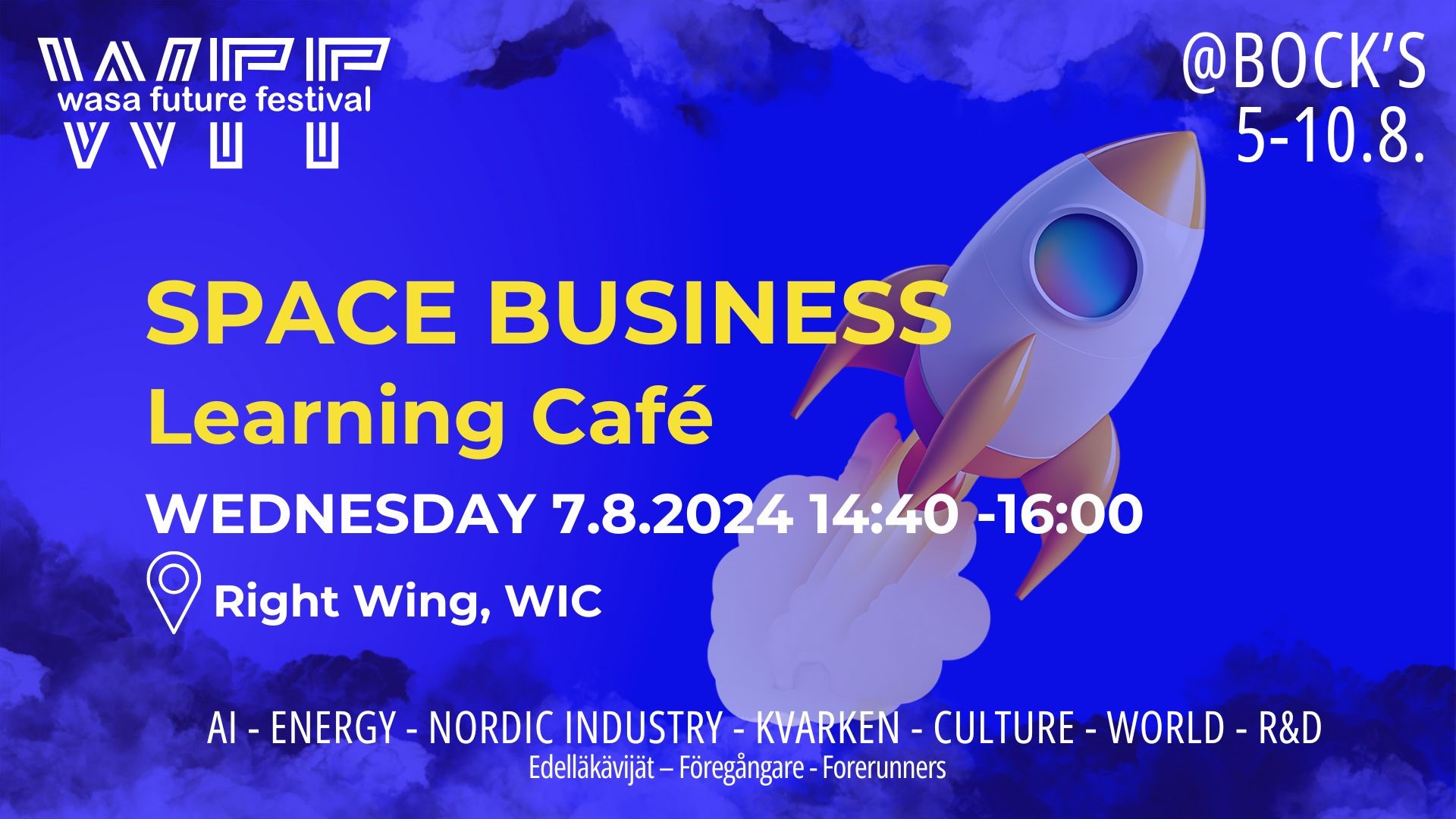 Space Business Learning Café at Wasa Future Festival