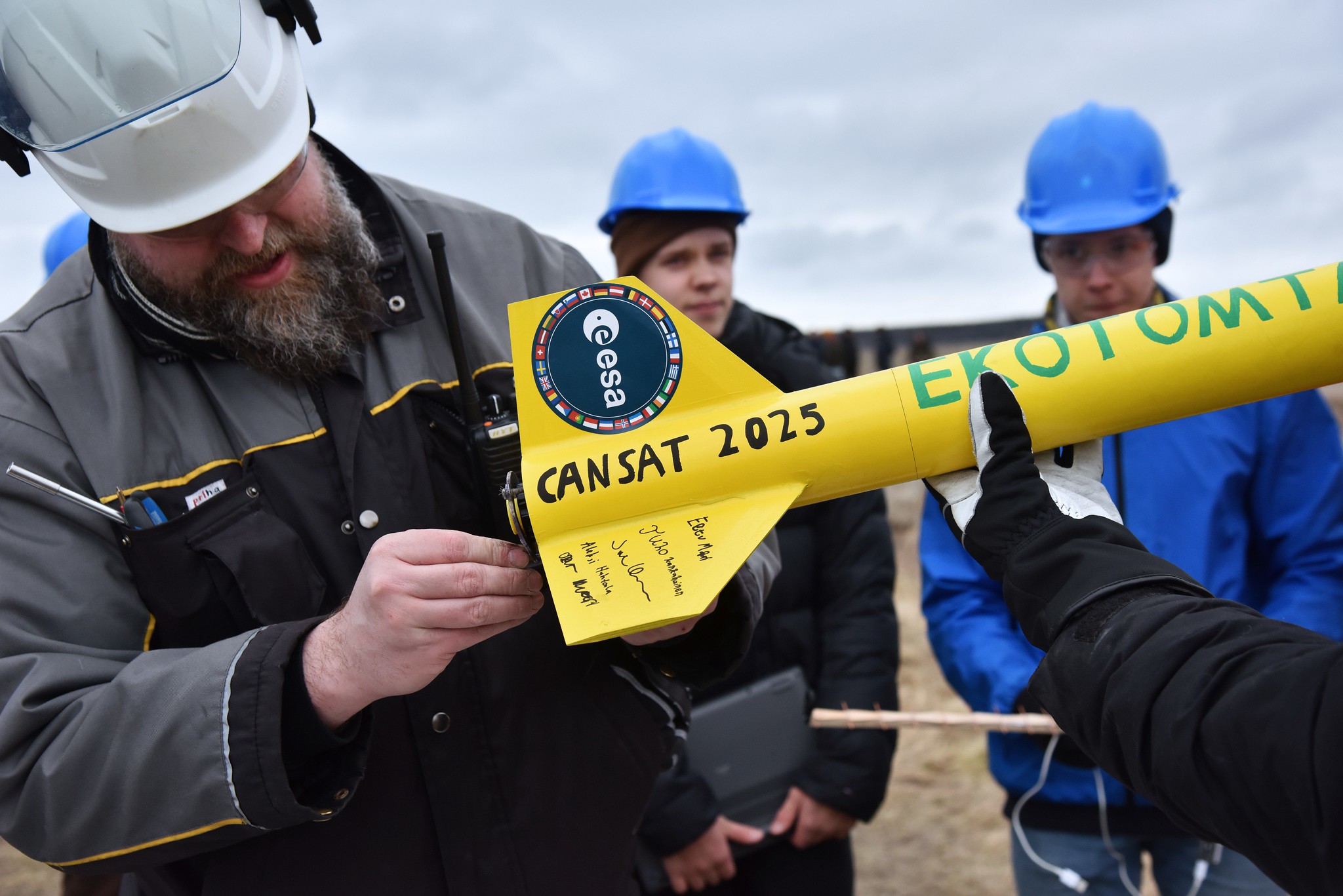 Students launched rockets to the skies in the CanSat Competition